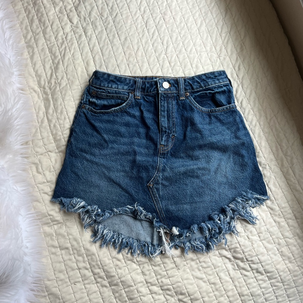 Free People Denim Mini Skirt
